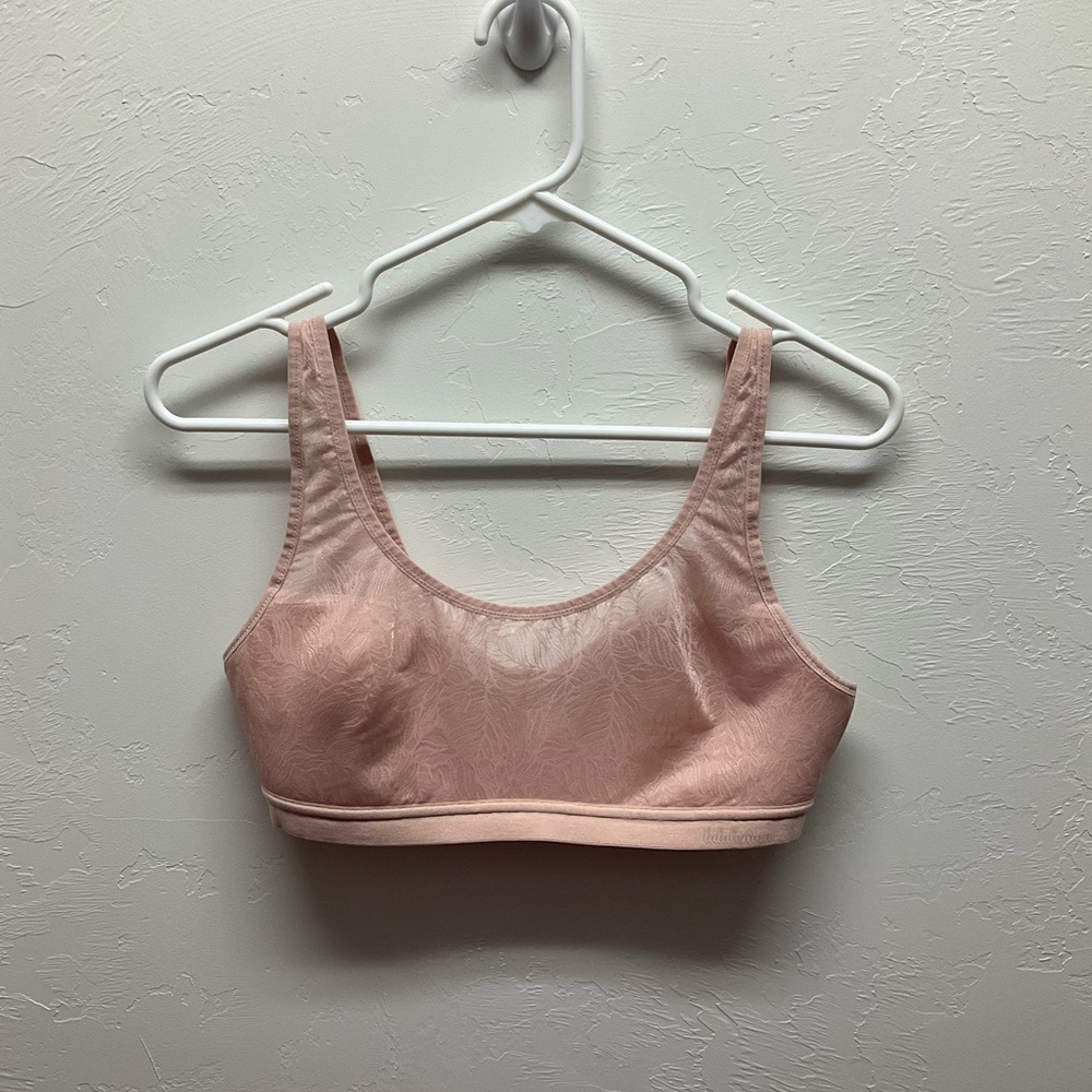 Lululemon Pink Sheer Bra - size M
